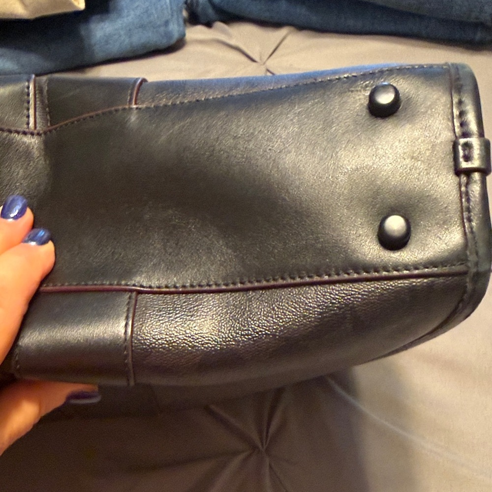 Coach Black and Brown Signature Briefcase - Picture 5 of 16